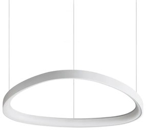 Lustra LED suspendata design circular GEMINI SP D61 BIANCO