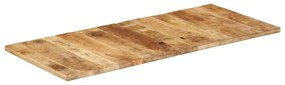 328348 vidaXL Blat de masă, 140x60x(2,5-2,7) cm, lemn de mango nefinisat