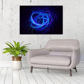 Tabloul cu ghem albastru abstract (90x60 cm)