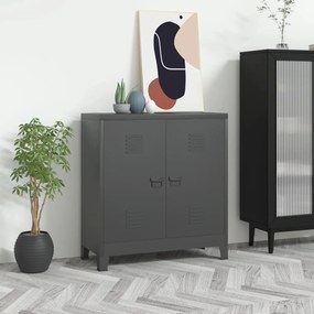 vidaXL Dulap industrial de depozitare, antracit, 90x40x100 cm, oțel