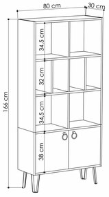 Biblioteca Bene, Antracit / Stejar
