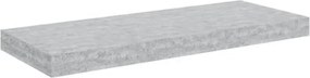 vidaXL Raft de perete suspendat, gri beton, 60x23,5x3,8 cm, MDF