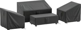 Outsunny Huse pentru Mobilier de Grădină 4 Piese, Impermeabile, Negru | Aosom Romania