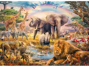 PUZZLE ANIMALE IN SALBATICIE, 100 PIESE - RAVENSBURGER (RVSPC13284)