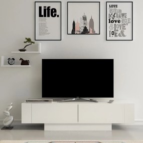 Masă TV albă Matera