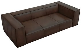 Canapea maro închis cu tapițerie din piele 227 cm Madame – Windsor &amp; Co Sofas