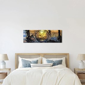 Tablou cu apa (cu ceas) (90x30 cm)
