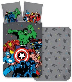 Avengers Classic Comic Style lenjerie de pat 140×200cm, 70×90 cm