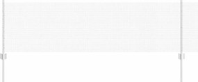 vidaXL Gard cu Stâlp Argintiu 0,6 x 25 m Oțel