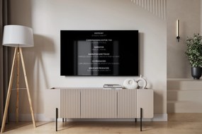 Dulap TV Malmi 150 cm - cașmir / picioare negre