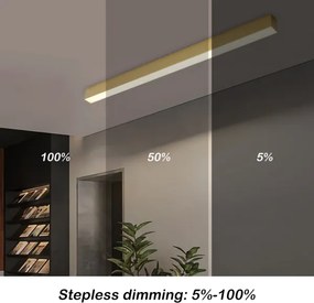 Brilagi - Lampă de tavan LED dimabilă SLEEKLINE LED/40W/230V Wi-Fi Tuya aurie + telecomandă