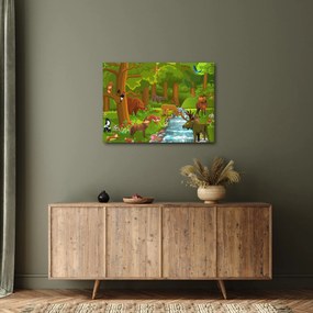 Tablou pentru copii cu animale (70x50 cm)