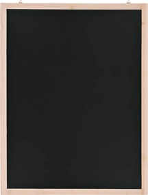 vidaXL Tablă neagră pentru perete, lemn de cedru, 60 x 80 cm