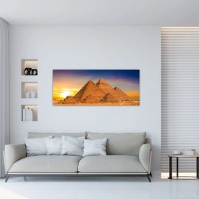 Tablou - Piremidele din Egipt (120x50 cm)