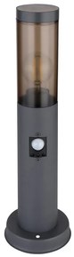 Stalp mic pentru iluminat exterior cu senzor de miscare design modern IP44 Boston antracit