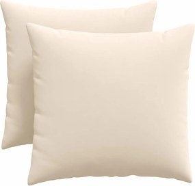 vidaXL Perne pentru canapea 2 pcs Bej 50 x 50 cm țesătură