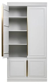 Șifonier din lemn de pin gri deschis cu ușă cu balamale 110x215 cm Organize – BePureHome