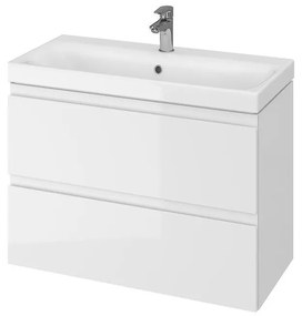 Cersanit S801-225-DSM - Dulap suspendat pentru baie cu lavoar MODUO SLIM, alb