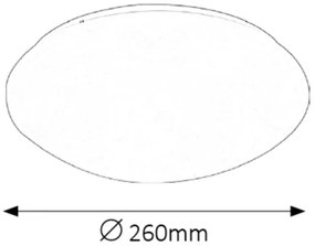 Rabalux 3437 - LED plafoniera baie LUCAS LED/12W/230V