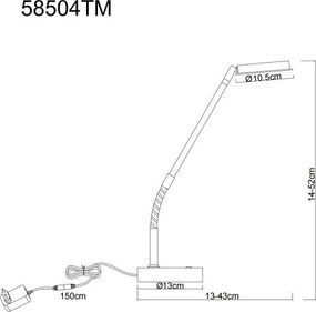 Veioza/Lampa de masa LED minimalista SILVIO