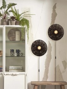 Aplica de perete eco din iuta Iguazu S disc 40cm, bl