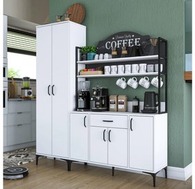 Set dulapuri bucătărie Jenaretta 48 (alb + negru). 1107097