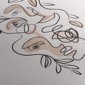 Tablou - Line art facials (70x50 cm)