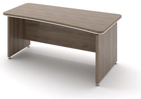 Birou ergonomic TopOffice 180 x 94,8 cm, dreapta, stejar Charleston