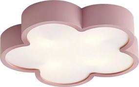 Plafonieră pentru copii roz și alb - Lucille