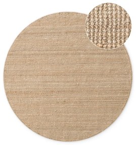 Covor în culoare naturală rotund din iută ø 200 cm Bouclé Jaipur – Hanse Home