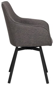 Set de scaune de sufragerie gri 2 buc. tapițat Alison – Rowico