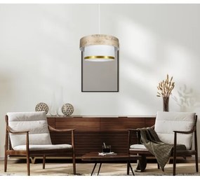 Lustră pe cablu RESSA 1xE27/60W/230V auriu