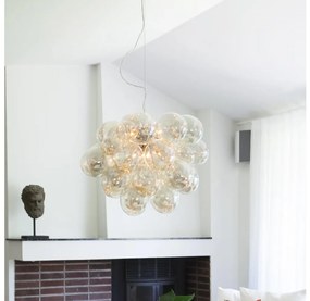 Lustră pe cablu ByRydens 4200650-5503 GROSS GRANDE 8xG9/4W/230V fumuriu/maro