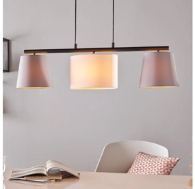 Lustră pe cablu Eglo 55207 ALMEIDA 3xE14/25W/230V gri