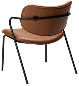 Fotoliu maro coniac din imitație de piele Zed – DAN-FORM Denmark