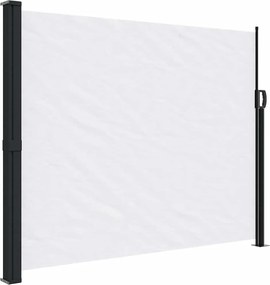 vidaXL Copertina laterală retractabilă, alb, 160x500 cm