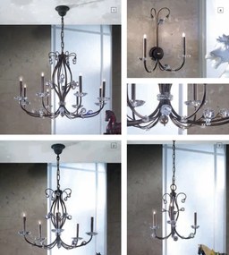 Candelabru elegant de lux cristal Swarovski Eremitage 3L antique