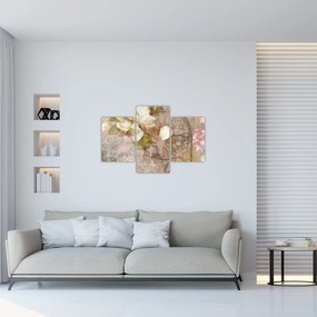 Tablou - Ornament de flori (90x60 cm)
