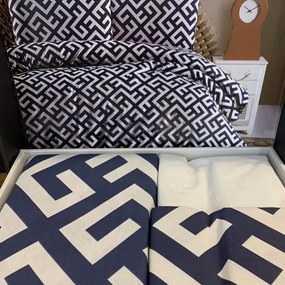 Set lenjerie pentru 1 persoane  din bumbac satinat 220 cm