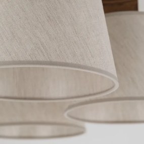 Brilagi - Lustră de tavan aplicată LATTE, 5x E27/15W/230V, pin/crem