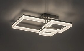 Plafoniera LED design geometric Amilia crom