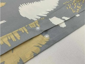 Lenjerie de pat din bumbac HOLLY REST gri Dimensiune lenjerie de pat: 70 x 90 cm | 140 x 200 cm