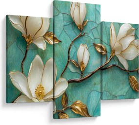 Tablou - Magnolii 3D (90x60 cm)