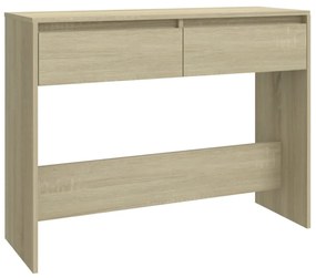 809839 vidaXL Masă consolă, stejar sonoma, 100x35x76,5 cm, PAL