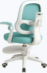 RESIGILAT- Scaun ergonomic pentru copii, spatar reglabil adancime, suport picioare reglabil, rotativ, Albastru