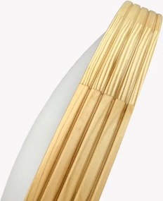 Plafonieră NATURAL MODERN SLIM 3xE27/15W/230V Ø 47,5 cm, finisaj pin