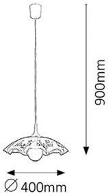 Rabalux 4795 - Lustra VINO E27/60W/230V