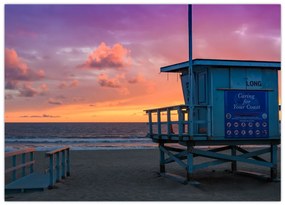 Tablou de pe plaja Santa Monica (70x50 cm)