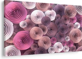 Tablou abstract a florii de trandafir (90x60 cm)
