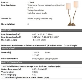 Veioza, Lampa de masa design LUX Forenza